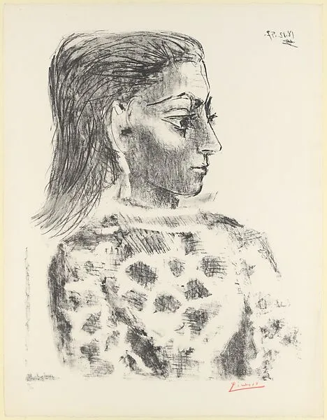 Bust with Check Cloth Blouse — Pablo Picasso|Galerie Louise Leiris|Fernand Mourlot