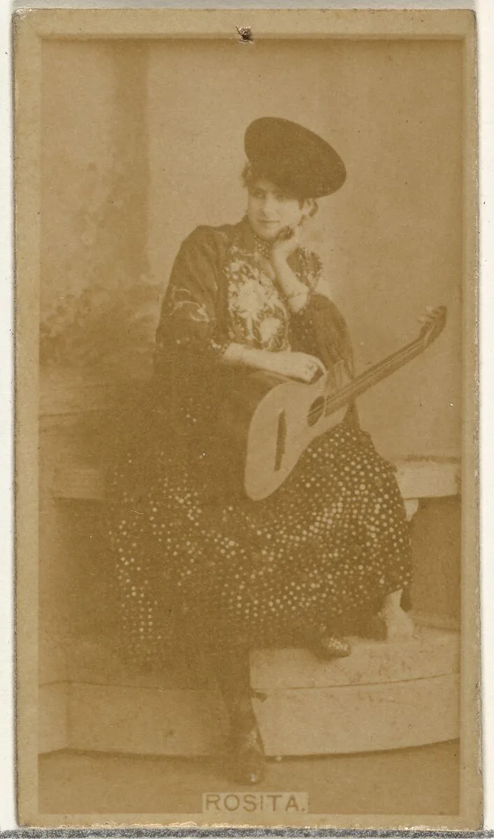 Miss Rosita, from the Actors and Actresses series (N145-8) issued by Duke Sons & Co. to promote Duke Cigarettes — W. Duke, Sons & Co.|American Tobacco Company