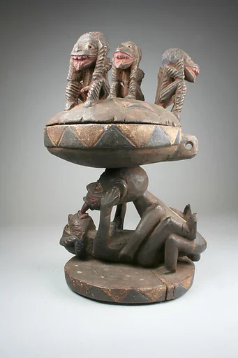 Lidded Vessel: Couple