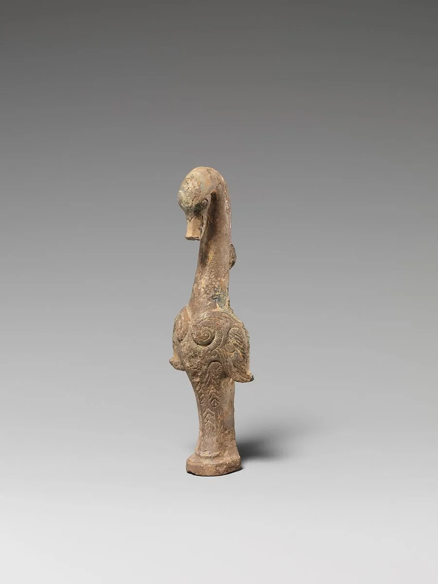 戰國 青銅鳥形器足|Vessel leg in the form of a bird — Unknown