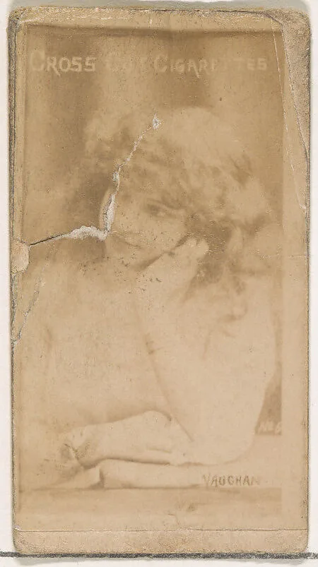 Vaughan, from the Actors and Actresses series (N145-1) issued by Duke Sons & Co. to promote Cross Cut Cigarettes — W. Duke, Sons & Co.
