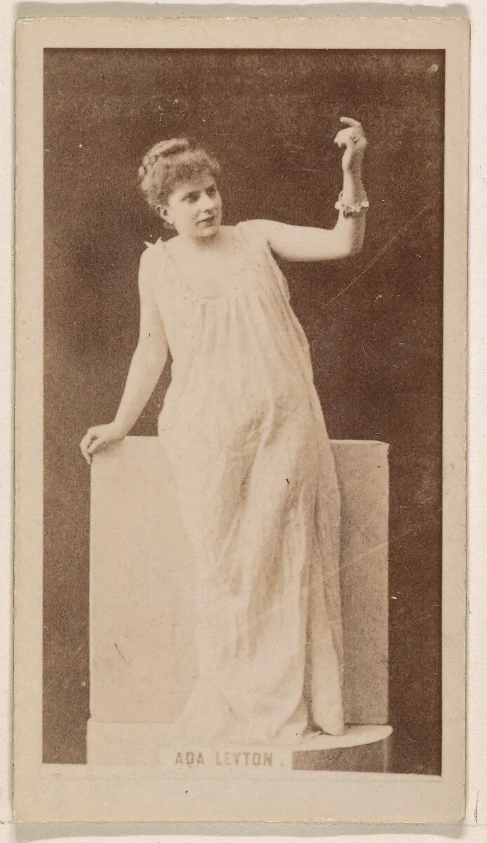 Ada Leyton, from the Actresses series (N245) issued by Kinney Brothers to promote Sweet Caporal Cigarettes — Kinney Brothers Tobacco Company