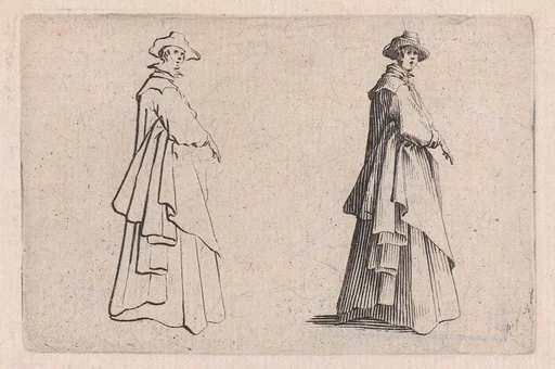 La Dame au Vêtement Ample (The Woman with Ample Clothing), from Les Caprices Series B, The Nancy Set