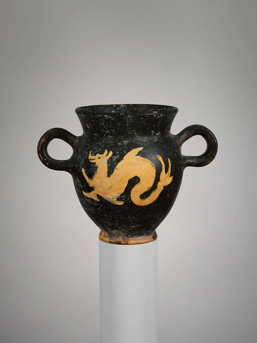 Terracotta kantharos (drinking cup) — Unknown