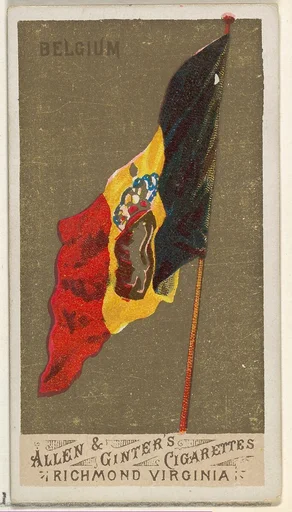 Belgium, from Flags of All Nations, Series 1 (N9) for Allen & Ginter Cigarettes Brands