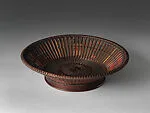 二代田邊竹雲斎造 古矢竹園式盛籃|Round Fruit Basket (Morikago) with Antique Bamboo Arrows — Tanabe Chikuunsai II