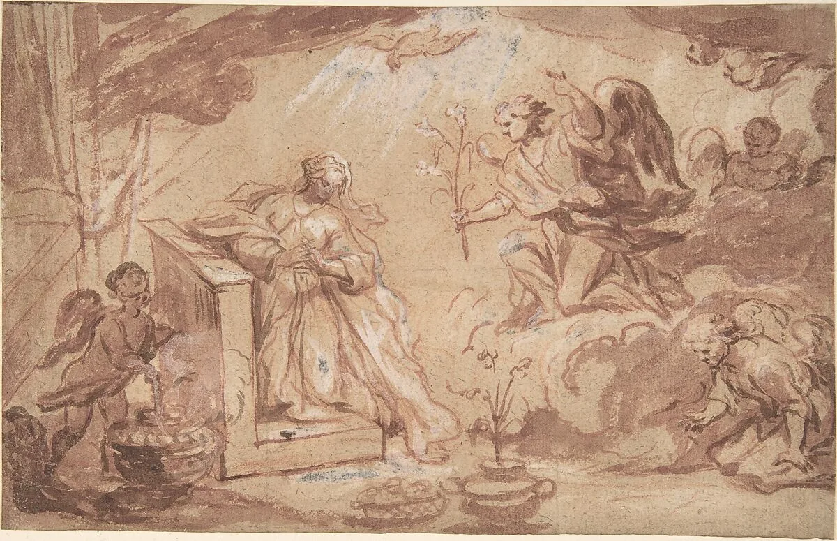 The Annunciation — Anonymous, French, 16th century