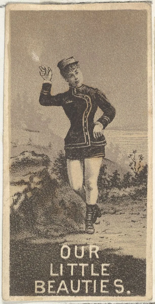 From the Actresses series (N57) promoting Our Little Beauties Cigarettes for Allen & Ginter brand tobacco products — Allen & Ginter|A. Hoen & Co.
