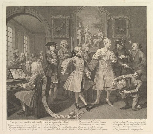 A Rake's Progress, Plate 2