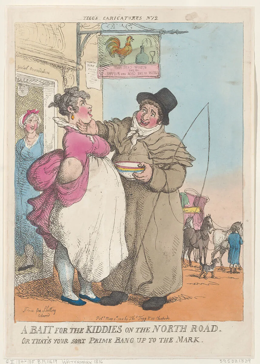 A Bait for Kiddies on the North Road. Or That's Your Sort Prime Bang up the Mark — Thomas Tegg|Thomas Rowlandson