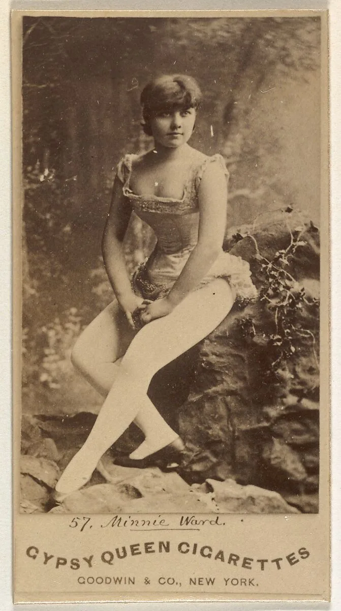 Minnie Ward, from the Actors and Actresses series (N171) for Gypsy Queen Cigarettes — Goodwin & Company