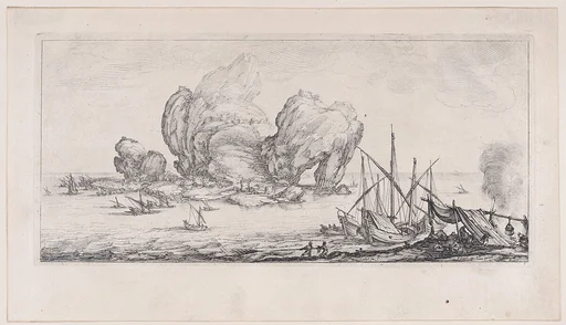 Le Grand Rocher (The Large Rock), from Paysages Gravés pour Jean de Médicis appelées aussi Paysages Dessinés a Florence, Vues de Florence, Paysages d'Italie, et Paysages Définitifs (Landscapes Engraved for Giovanni de'Medici, Landscapes Designed in Florence, Views of Florence, Landscapes of Italy, and Definitive Landscapes)