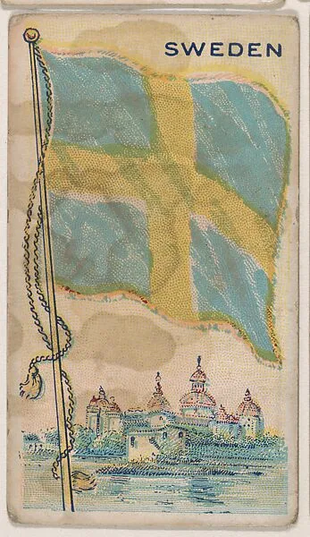 Sweden, bakery card from the Flags series (D34), issued by the Ward-Mackey Company — Ward-Mackey Company
