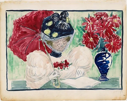 Large Boston Public Garden Sketchbook: A Woman Reading a Book