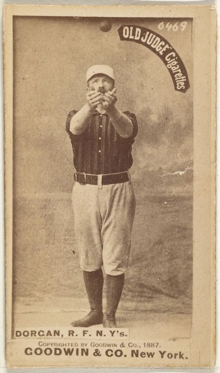 Michael Cornelius Dorgan, Right Field, New York, from the Old Judge series (N172) for Old Judge Cigarettes — Goodwin & Company