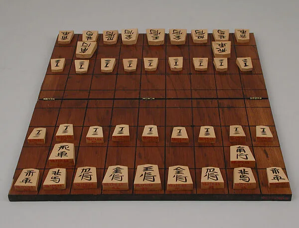 Chess set with board and box — Unknown