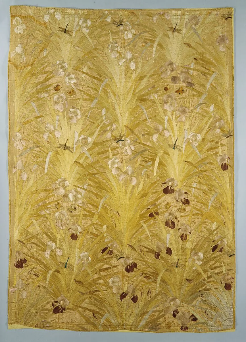 Irises panel — Candace Wheeler|Cheney Brothers|Associated Artists