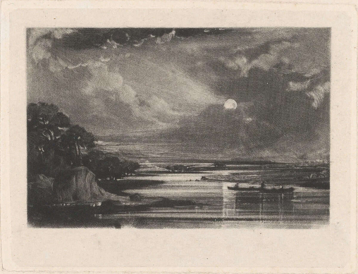 Approaching Storm, View on the Thames — David Lucas|John Constable