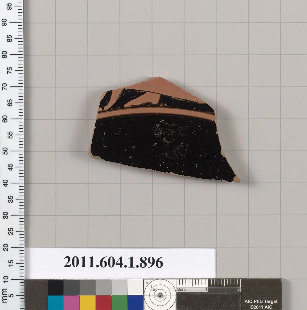 Terracotta fragment of a kylix (drinking cup) — Unknown