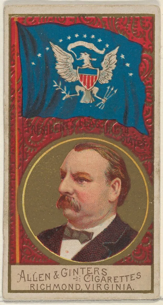 President's Flag, United States, from the Naval Flags series (N17) for Allen & Ginter Cigarettes Brands — Allen & Ginter