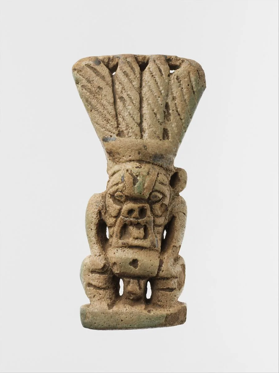 Faience amulet of Bes image — Unknown