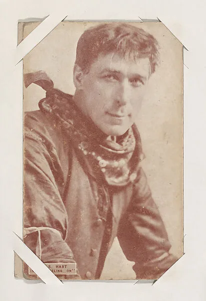Wm. S. Hart in "Traveling On" from Western Stars or Scenes Exhibit Cards series (W412) — Unknown