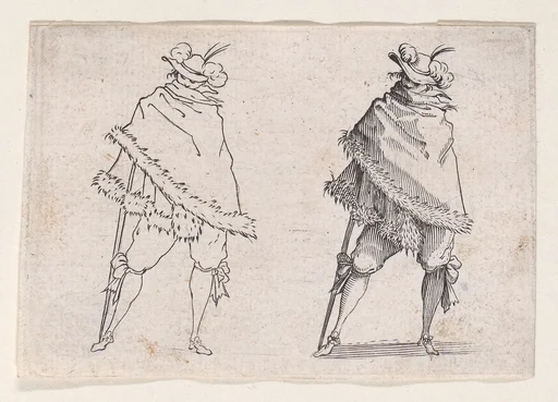 Reverse Copy of L'Homme Enroulé dans son Manteau (Man Wrapped in his Mantle), from "Les Caprices" Series A, The Florence Set