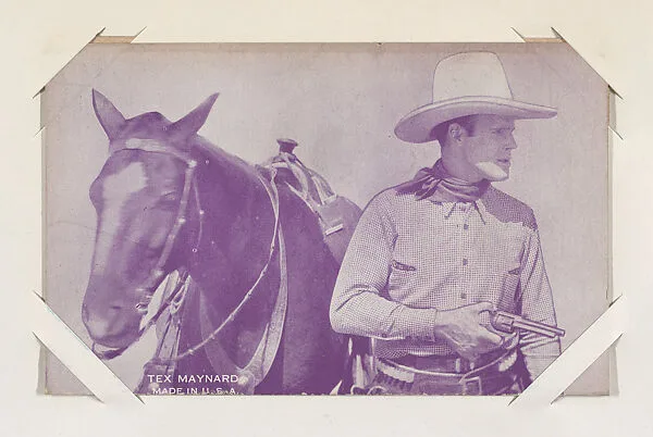 Tex Maynard from Western Stars or Scenes Exhibit Cards series (W412) — Unknown