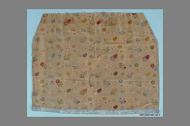 Woven silk skirt panel — Unknown