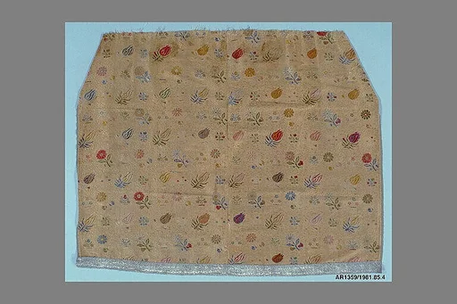 Woven silk skirt panel