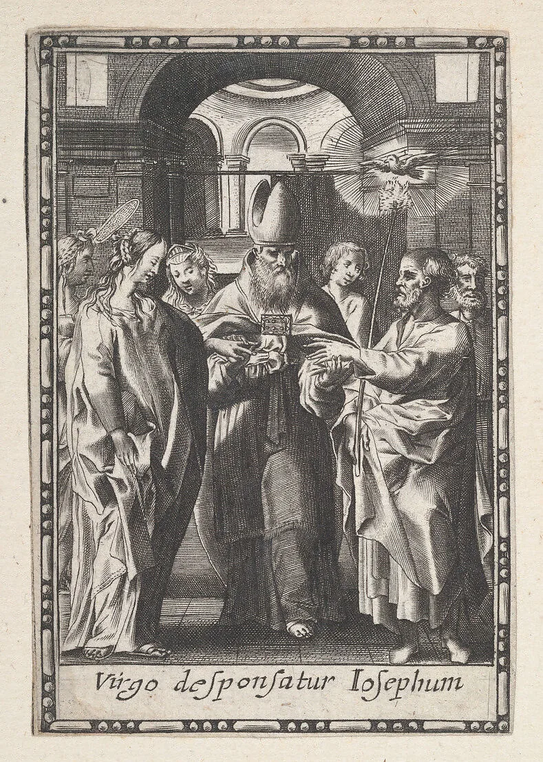 Marriage of the Virgin — Justus Sadeler|Anonymous