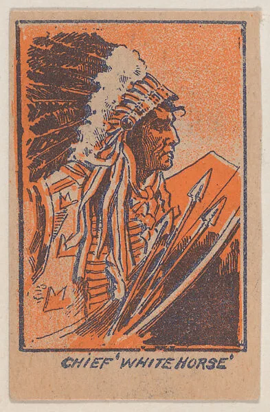 Chief 'White Horse', trade card (W500) — Unknown