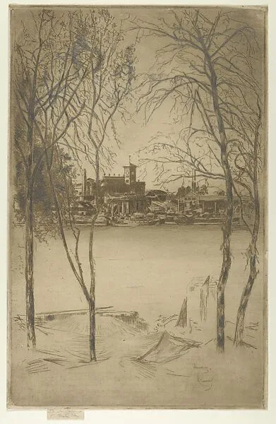 Laburnums and Battersea — Théodore Roussel