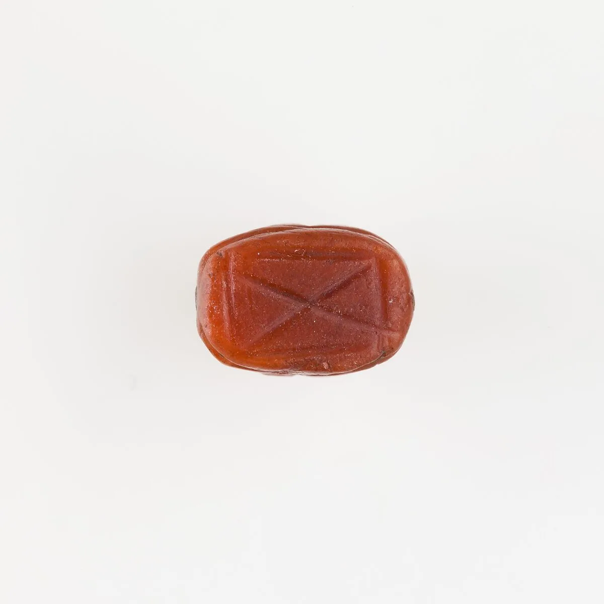 Scarab Decorated with Crossing Lines — Unknown