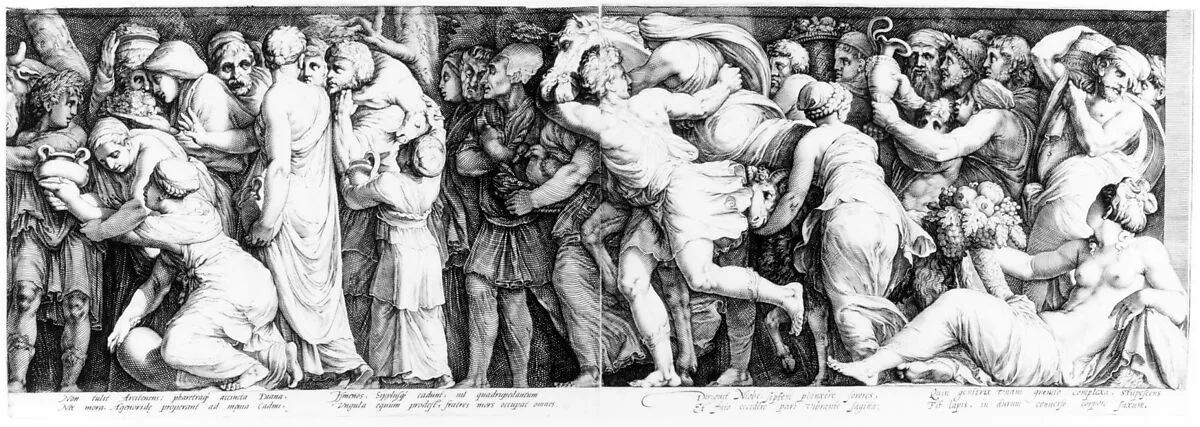 The Story of Niobe — Jan (Pietersz.) Saenredam|Hendrick Goltzius|Polidoro da Caravaggio