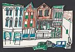 Study for "The Block" [rows of buildings]