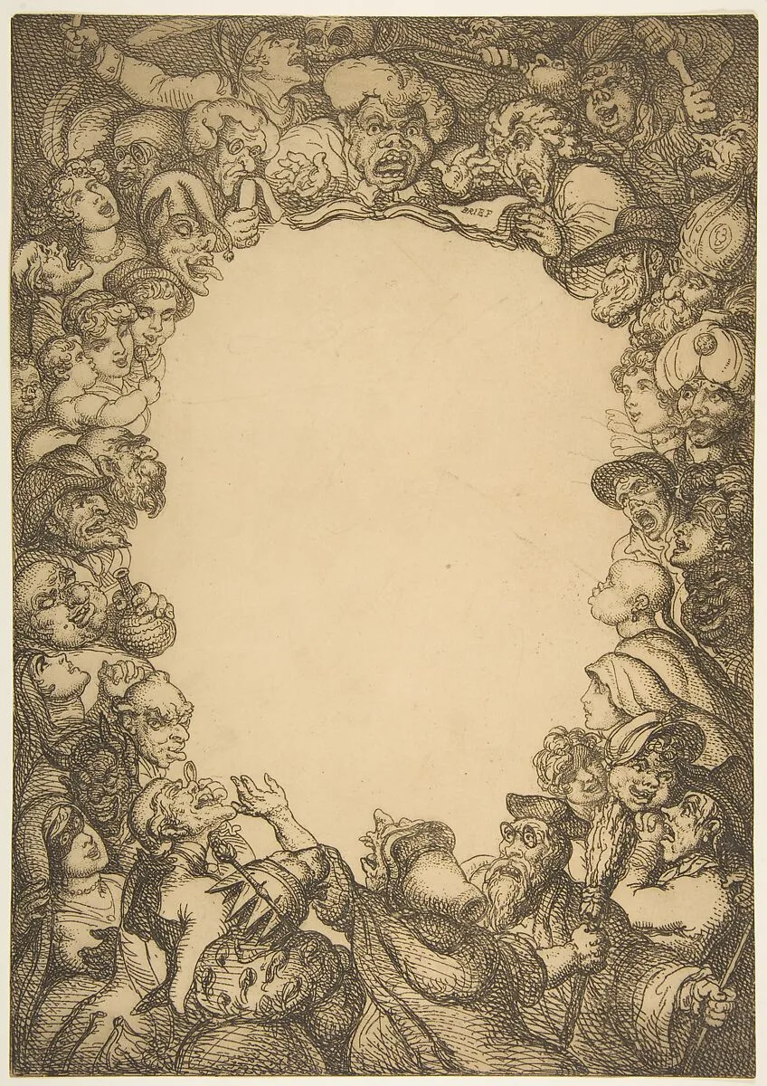 Title Page, The Caricature Magazine, or Mirror of Mirth — Thomas Rowlandson|Thomas Tegg