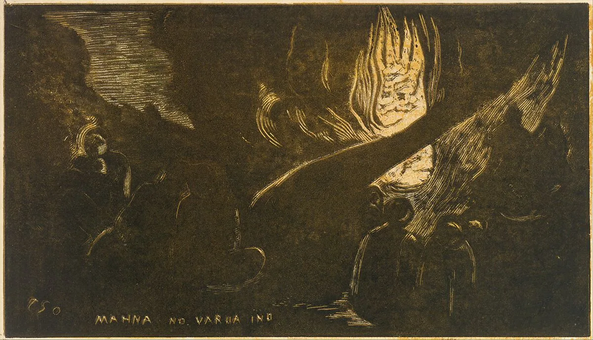 The Devil Speaks (Mahna No Varua Ino), from Fragrance (Noa Noa) — Paul Gauguin