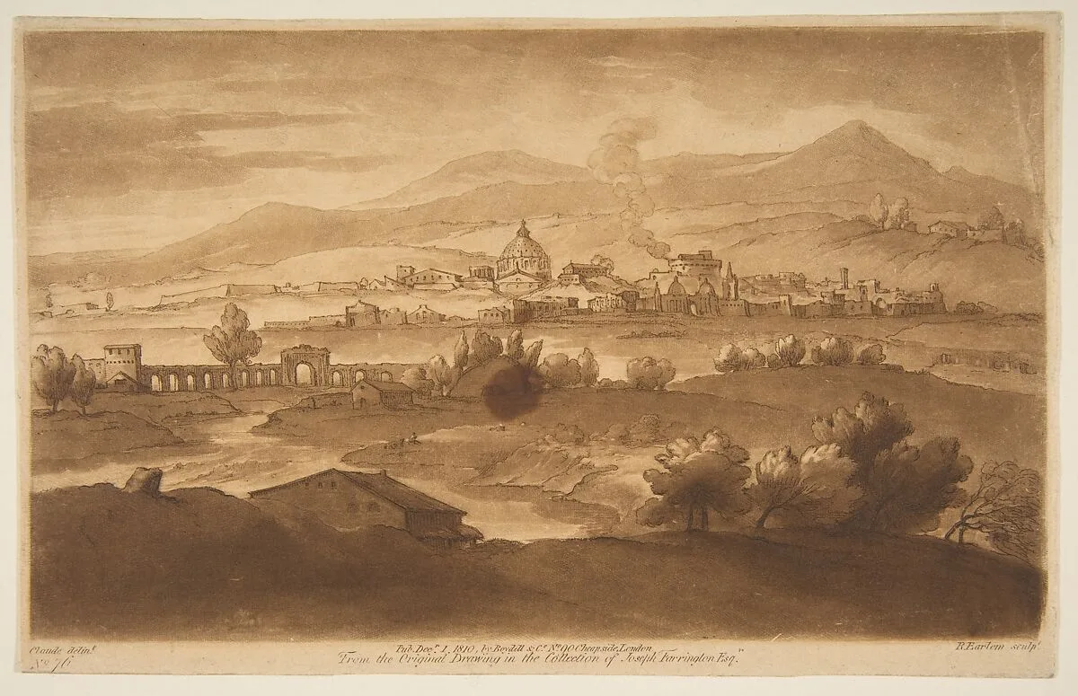 View of Rome and Surrounding Country — Claude Lorrain (Claude Gellée)|Richard Earlom|Boydell and Co.