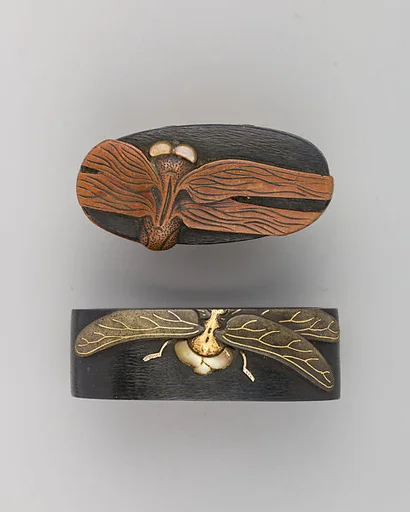 Sword-Hilt Collar and Pommel (Fuchigashira)