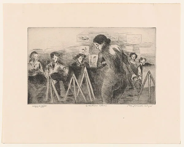 Sketch Class — Raphael Soyer|New York City WPA