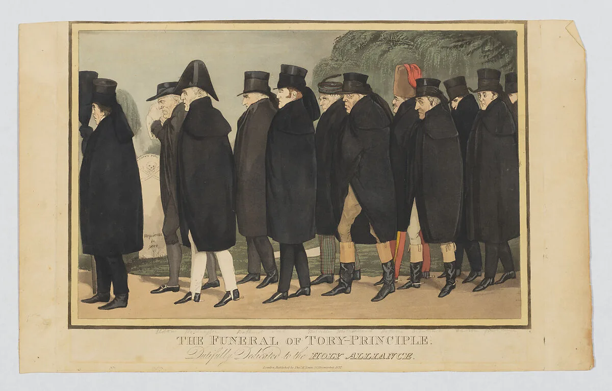 The Funeral of Tory-principle: Dutifully Dedicated to the Holy Alliance — Thomas McLean|John Doyle
