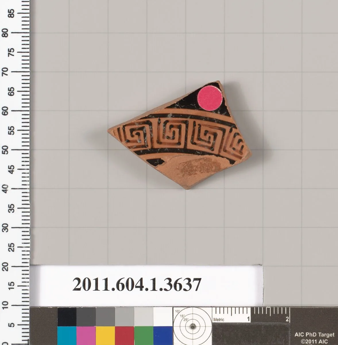 Terracotta fragment of a kylix (drinking cup) — Unknown