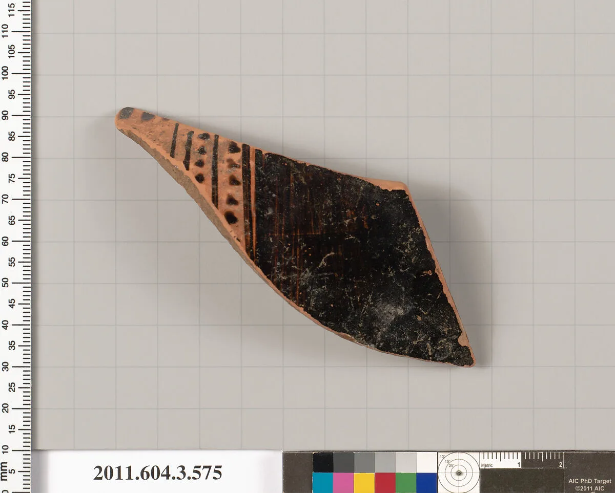Terracotta fragment of a column-krater (bowl for mixing wine and water) — Unknown