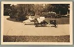 [Walker Evans and Unidentified Boy in Go-Carts]