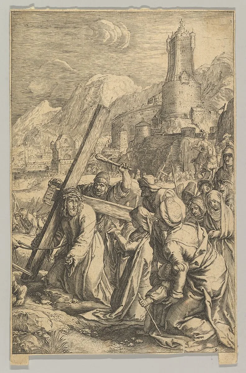 Christ Carrying the Cross, from "The Passion of Christ" — Hendrick Goltzius|Ludovicus Siceram