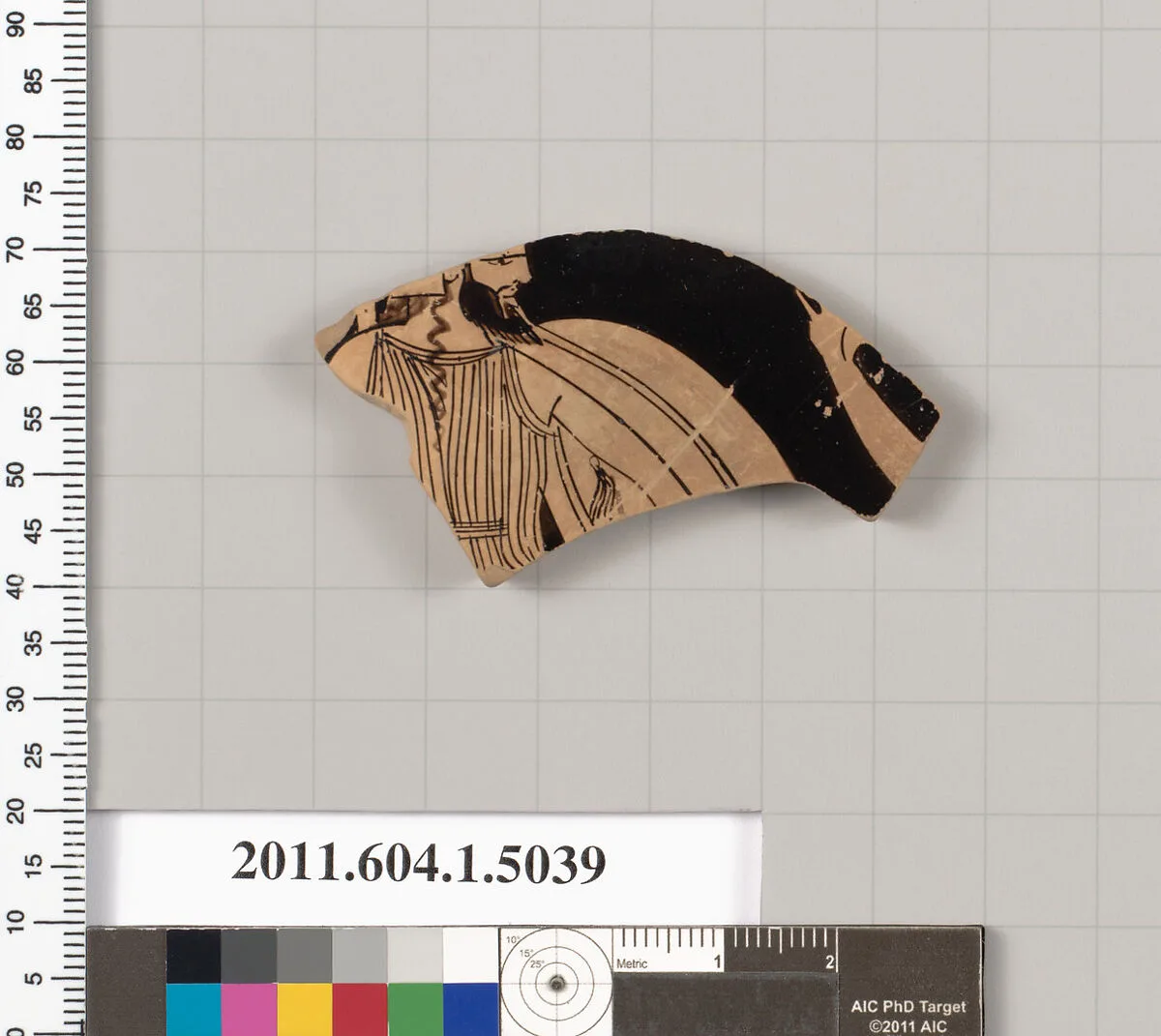 Terracotta fragment of a kylix (drinking cup) — Unknown