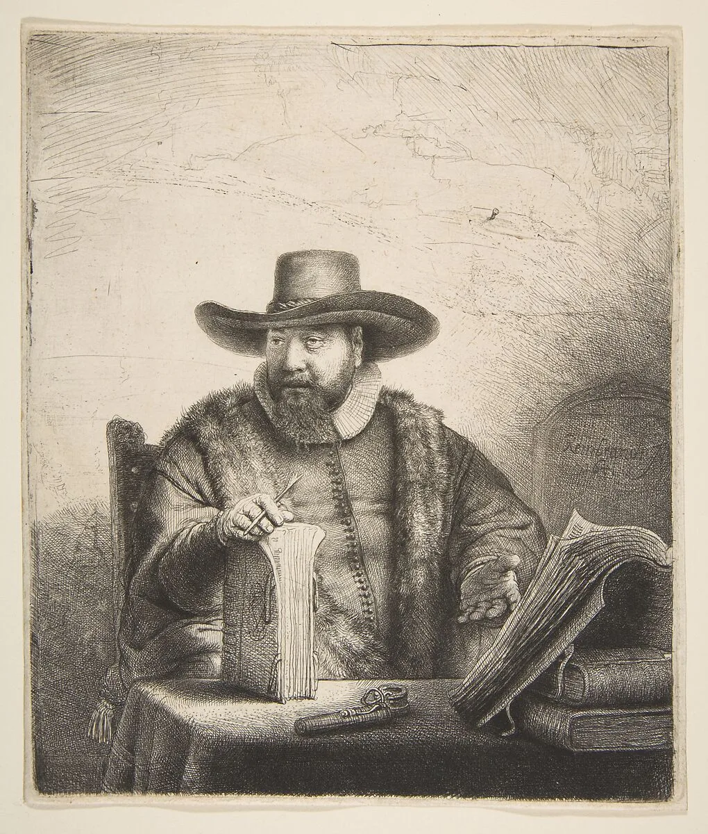 Cornelis Claesz Anslo, Mennonite Preacher — Rembrandt (Rembrandt van Rijn)