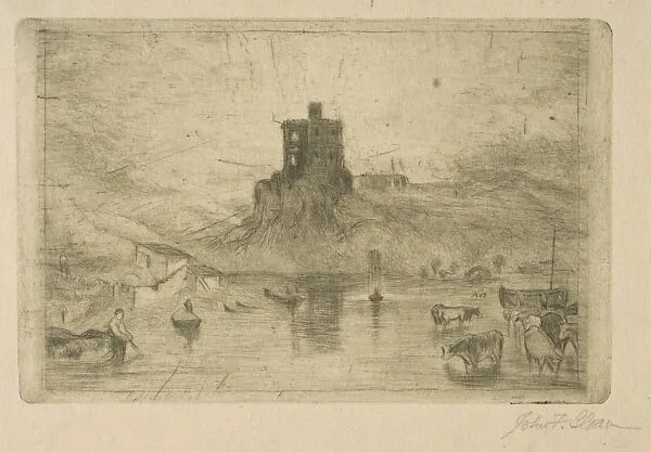 Dedham Castle, after Turner — John Sloan|Joseph Mallord William Turner