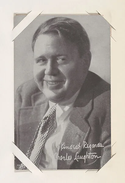 Charles Laughton from Movie Stars Exhibit Cards series (W401) — Unknown